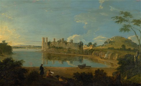 Richard Wilson - Caernarvon Castle - Google Art Project