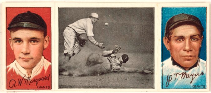 Rich. Marquard-John T. Meyers, New York Giants, baseball card portrait LCCN2008678476