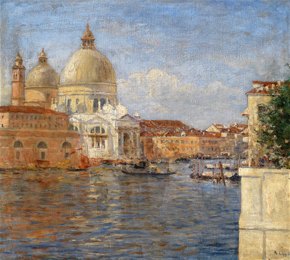 Richard Lipps Am Canal Grande Venedig