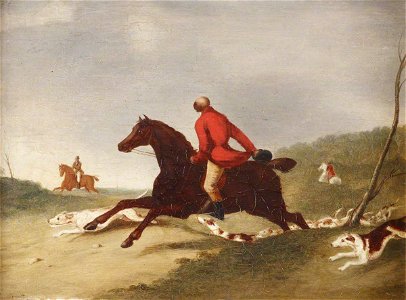 Richard Barrett Davis (1782-1854) - A Huntsman Encouraging Hounds (after Abraham Cooper) - 515751 - National Trust