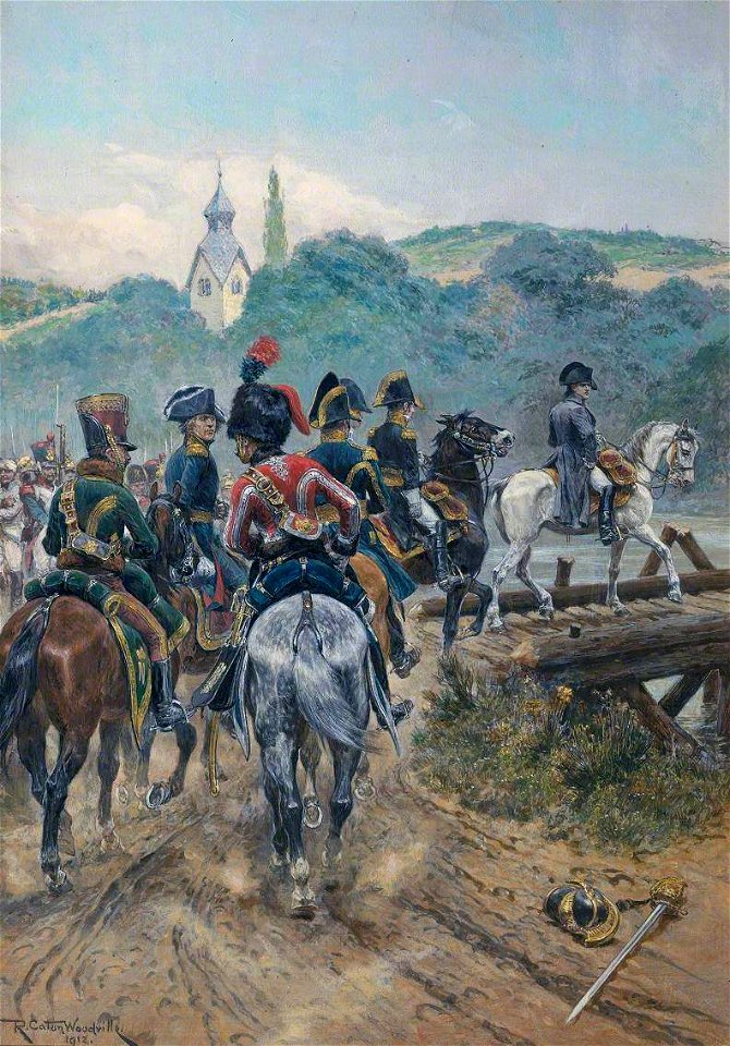 Richard Caton Woodville (1856-1927) - Napoleon Crossing the Bridge to Lobau Island - N05202 - National Gallery