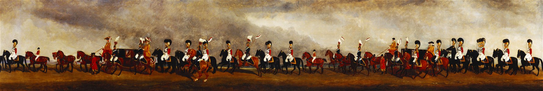 Richard Barrett Davis (1782-1854) - The Coronation Procession of William IV (III) - RCIN 405991 - Royal Collection