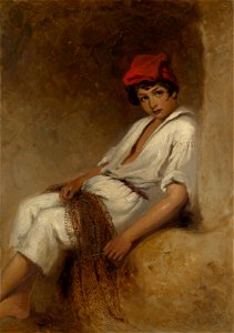 Richard Buckner (1812-83) - A Neopolitan Fisherboy - RCIN 403877 - Royal Collection