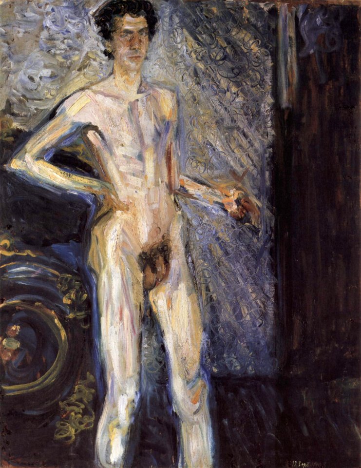 Richard Gerstl - Nude Self-Portrait with Palette