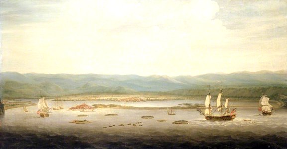 Richard Paton (1717-1791) - View of Port Royal, Jamaica - BHC1841 - Royal Museums Greenwich