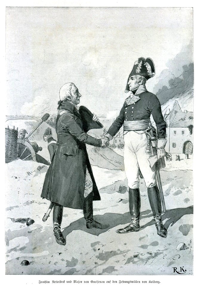 Richard Knötel - Joachim Nettelbeck und Major von Gneisenau