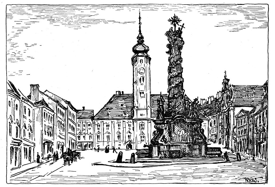 Richard Carl Wagner Rathausplatz Sankt Pölten 1924 dgE