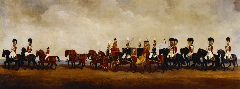 Richard Barrett Davis (1782-1854) - The Coronation Procession of William IV (IV) - RCIN 405992 - Royal Collection