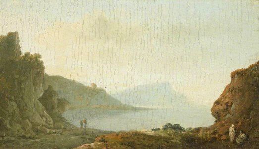 Richard Wilson (1713-1714-1782) (style of) - A Rocky Bay with Figures - 515721.1 - National Trust