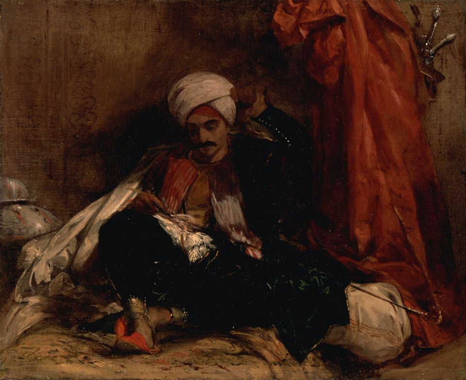 Richard Parkes Bonington - Seated Turk - Google Art Project