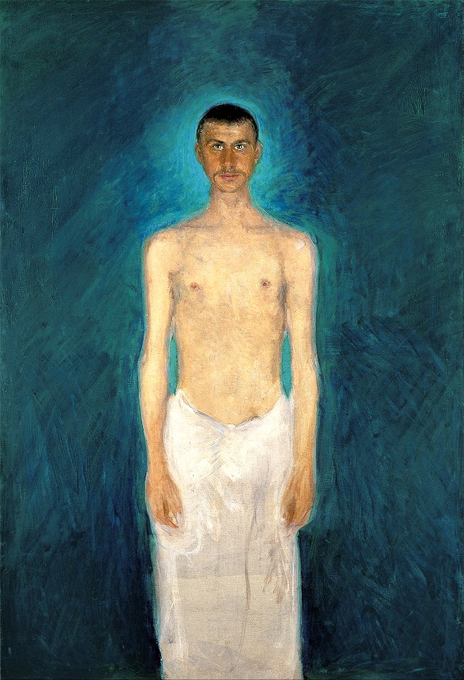 Richard Gerstl - Semi-Nude Self-Portrait - Google Art Project