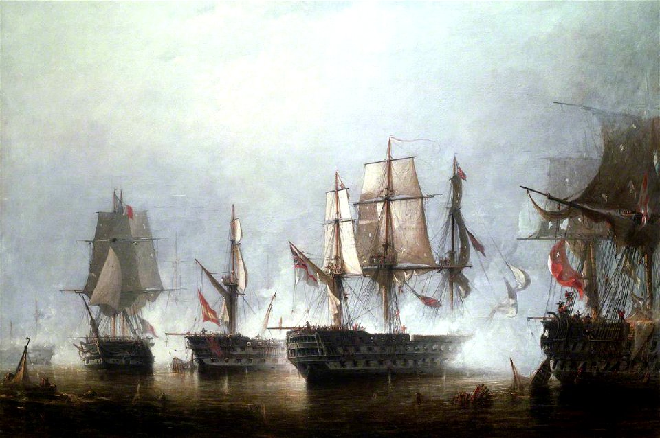 Richard Henry Nibbs (1816-1893) - The Battle of Trafalgar, 21 October 1805 - BHC0555 - Royal Museums Greenwich