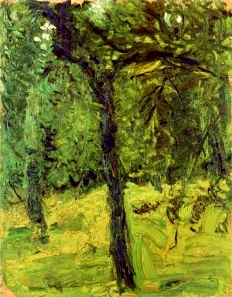 Richard Gerstl - Sonnige Wiese mit Obstbäumen