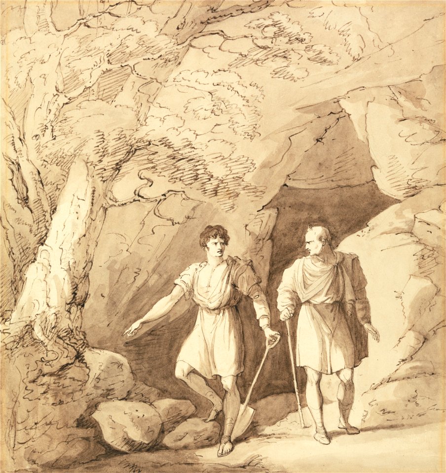 Richard Westall - Alcibiades and Timon - Google Art Project