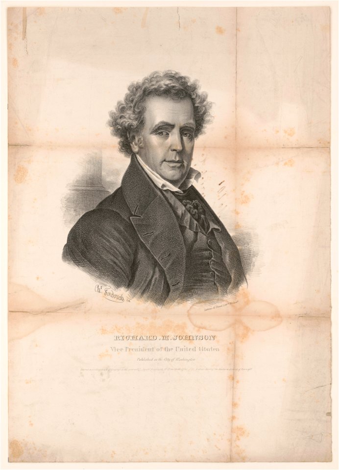 Richard M. Johnson, Vice President of the United States - Chs. Fenderich del. ; Lehman & Duval lithrs. Philada. LCCN2003655039