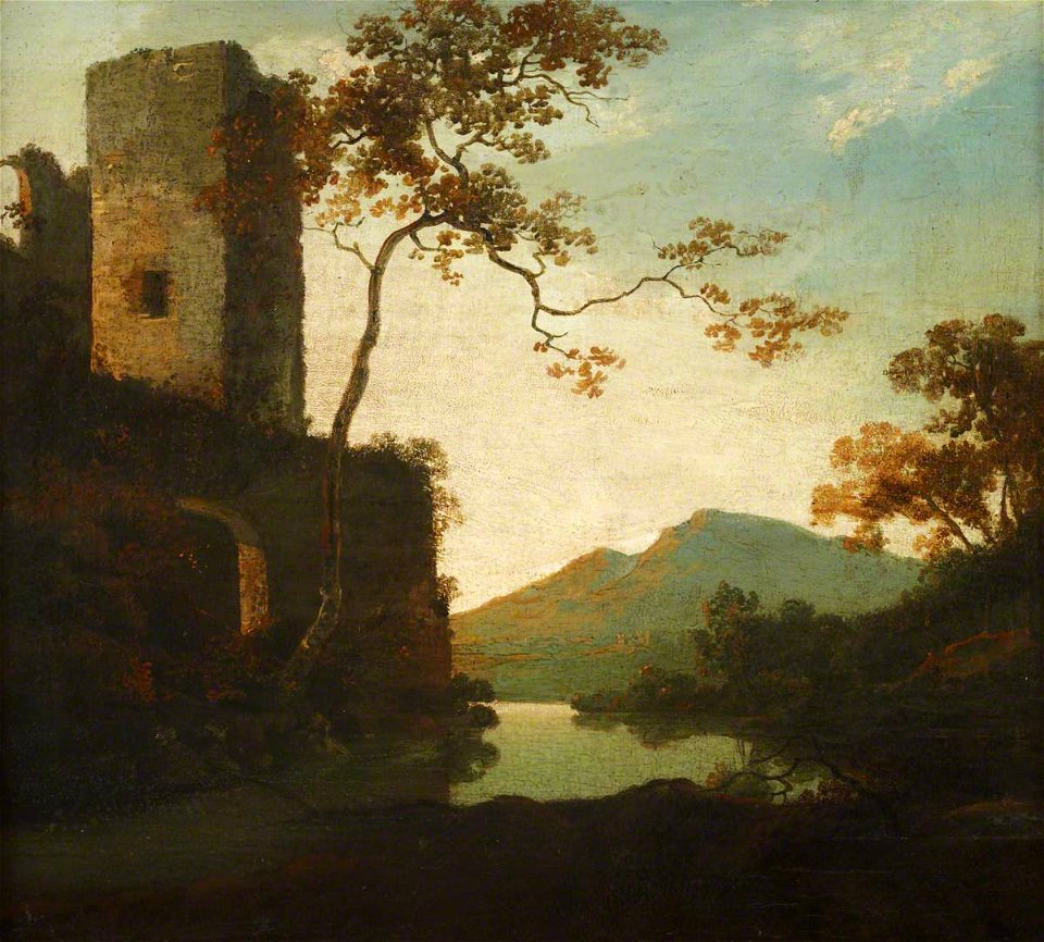 Richard Wilson (1713-1714-1782) - Classical Landscape with a Tower - 515563 - National Trust