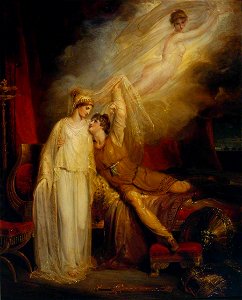 Richard Westall (1765-1836) - The Reconciliation of Helen and Paris after his Defeat by Menelaus - T00088 - Tate