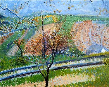 Richard Gerstl - Trasse der Zahnradbahn auf den Kahlenberg, 1907