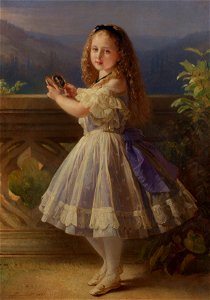 Richard Lauchert (1823-69) - Princess Beatrice, later Princess Henry of Battenberg (1857-1944) when a child - RCIN 408906 - Royal Collection