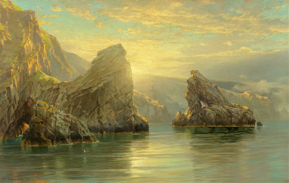Sunset in the Shetland Islands, Scotland by William Trost Richards