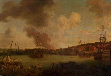 Richard Paton (1717-91) - The Dockyard at Chatham - RCIN 405165 - Royal Collection