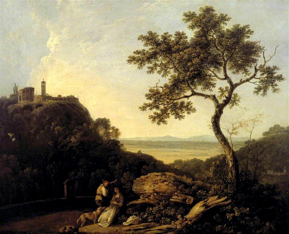 Richard Wilson (1713-1714-1782) - Tivoli, Temple of the Sibyl and the Campagna - T01706 - Tate