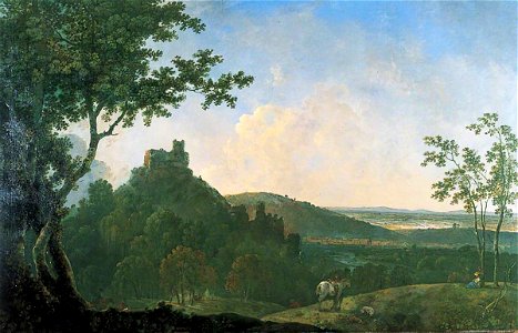 Richard Wilson (1713-1714-1782) - Okehampton Castle - 1948P27 - Birmingham Museums Trust
