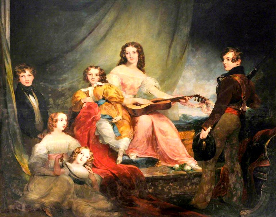 Richard Rothwell (1800-1868) - The Six Children of Charles John Herbert (d.1823), of Muckross Abbey, Killarney, and His Wife, Louisa Middleton (d.1828) - 1180954 - National Trust
