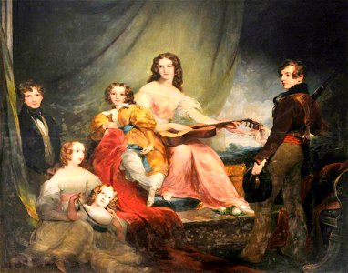 Richard Rothwell (1800-1868) - The Six Children of Charles John Herbert (d.1823), of Muckross Abbey, Killarney, and His Wife, Louisa Middleton (d.1828) - 1180954 - National Trust