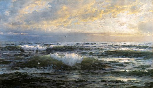 Seascape by William Trost Richards, 1896, private collection