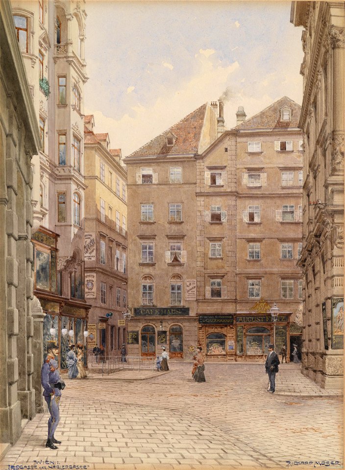 Richard Moser Wien Irisgasse gegen Naglergasse