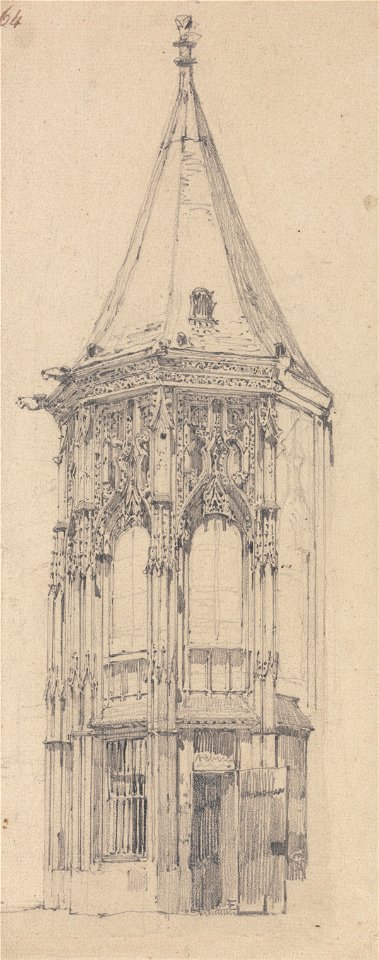Richard Parkes Bonington - Palais de Justice, Rouen - Google Art Project