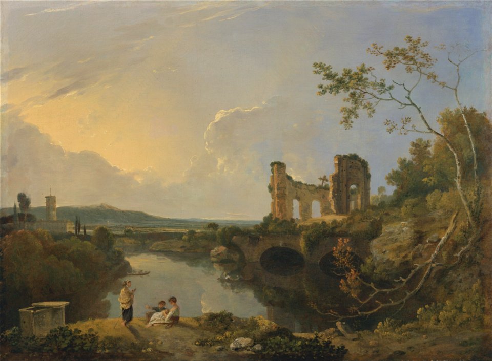Richard Wilson - Italian Landscape (Morning) - Google Art Project