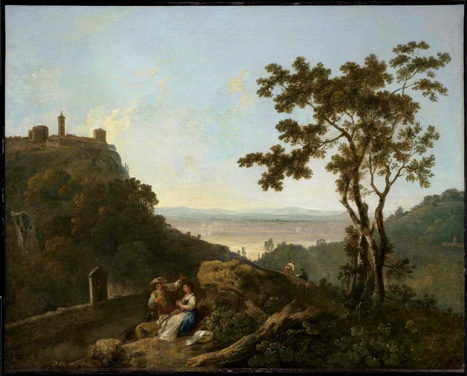 Richard Wilson - Tivoli and the Roman Campagna with a Man and Woman - 03.606 - Museum of Fine Arts