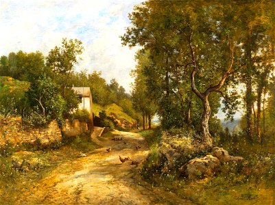 Léon Richet - Weg durch eine große Landschaft