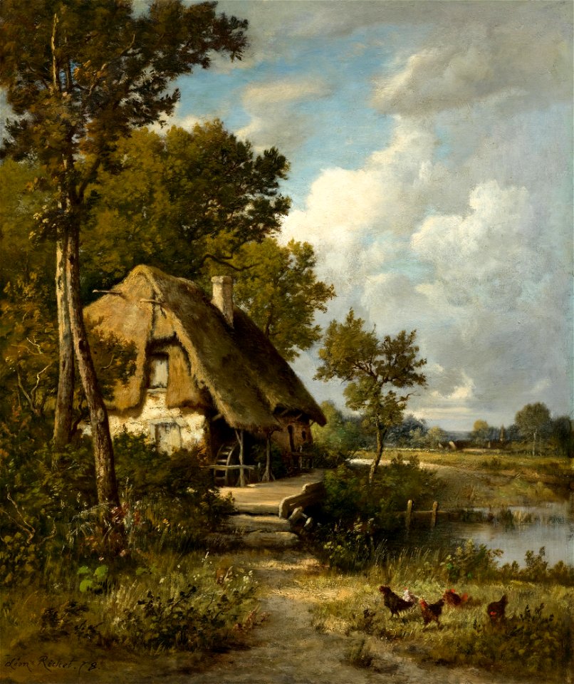 Léon Richet - Le moulin a eau (1878)