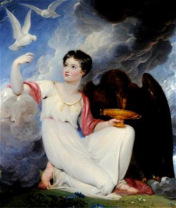 Richard Westall (1765-1836) - Lady Charlotte Harley (1801–1880), Later Lady Charlotte Bacon, as Hebe - 593154 - National Trust
