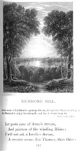 Richmond Hill engraving by William Miller after G Barrett 