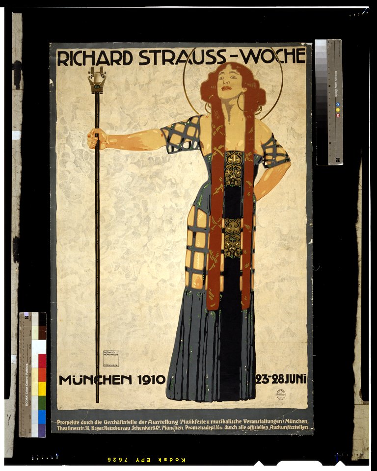 Richard Strauss-woche. München 1910 23-28 Juni - Ludwig Hohlwein München. LCCN2004675371