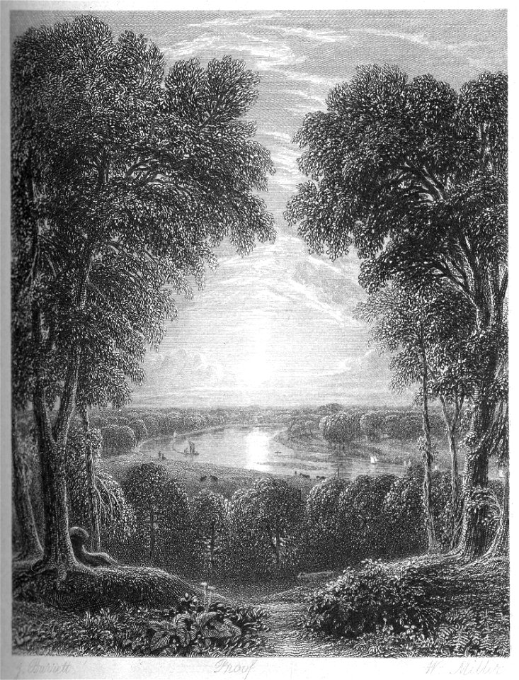 Richmond Hill engraving by William Miller after G Barrett
