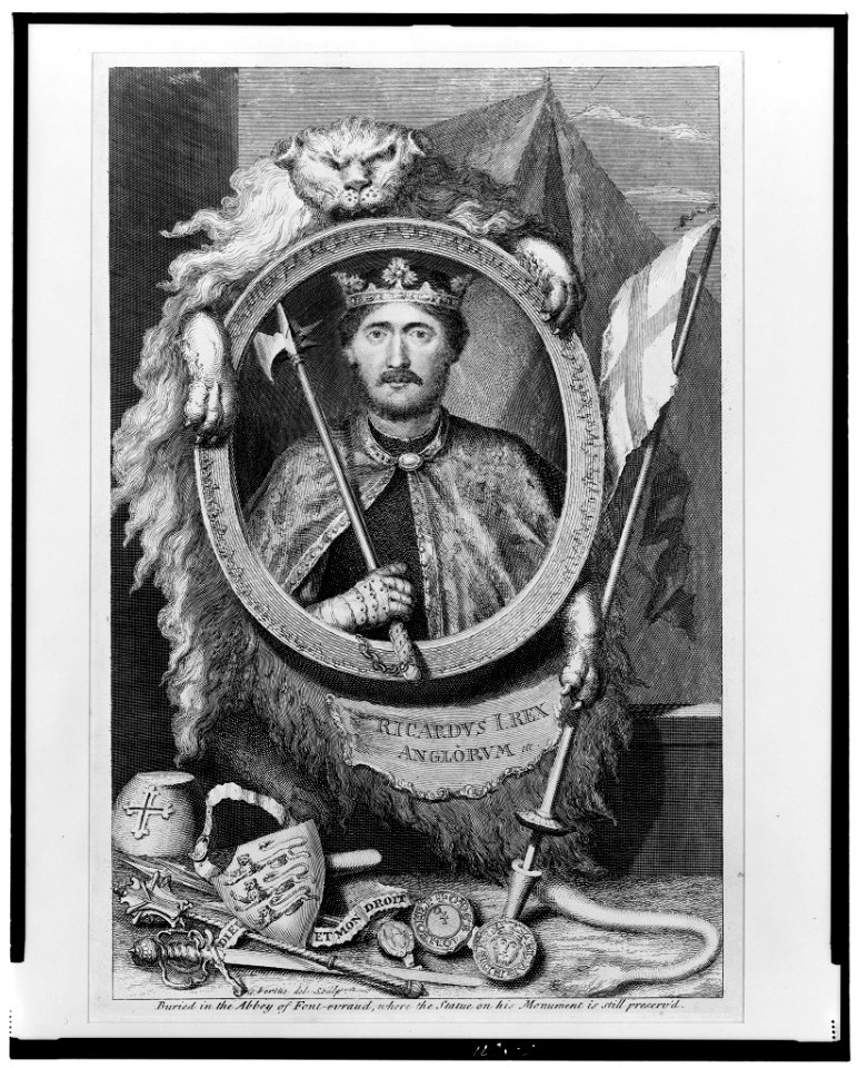 Richardus I. Rex Anglorum - Vertue del. sculp. LCCN98506329