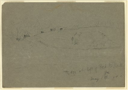 Ridge at left of Picketts Mill, Ga. May 1st 64 LCCN2004661015
