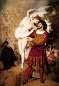 Richard Westall - Faust and Lilith. Free illustration for personal and commercial use.