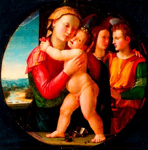 Ridolfo Ghirlandaio - The Virgin and Child with Two Angels - 1942.166 - Fogg Museum
