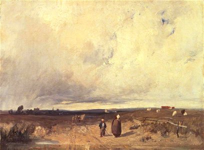 Richard Parkes Bonington (1802-1828) - A Distant View of St-Omer - N02664 - National Gallery