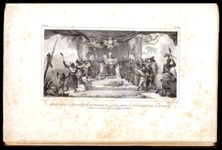 Rideau d'avant scéne exécuté au Théatre de la Cour, pour la réprésentation d'apparat, - à l'occasion du Couronnement de l'Empereur D. Pedro 1er (2), da Coleção Brasiliana Iconográfica