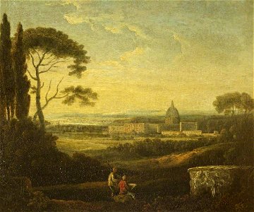 Richard Wilson (1713-1714-1782) - A Distant View of St Peter's, Rome - 27416 - National Trust