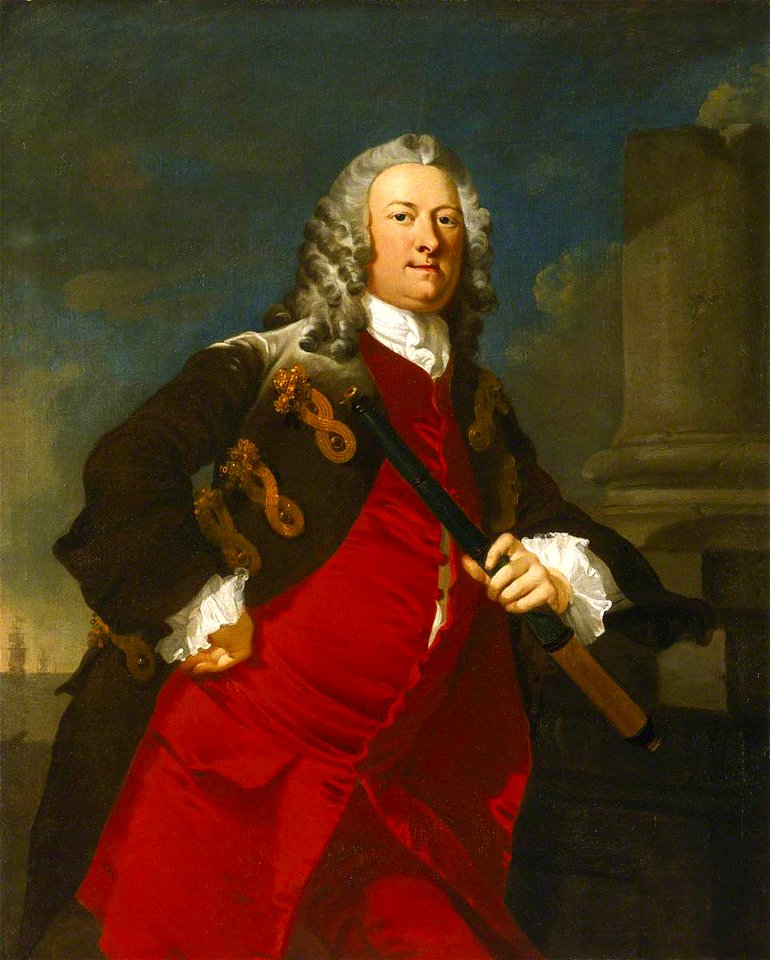 Richard Wilson (1713-1714-1782) - Commodore Thomas Smith (1707–1762) - BHC3032 - Royal Museums Greenwich