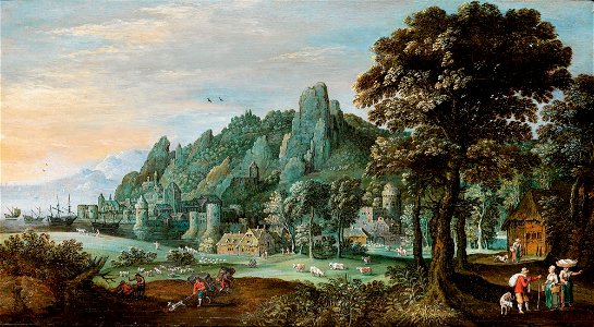 Marten Rijckaert - Landschap in het Rijndal