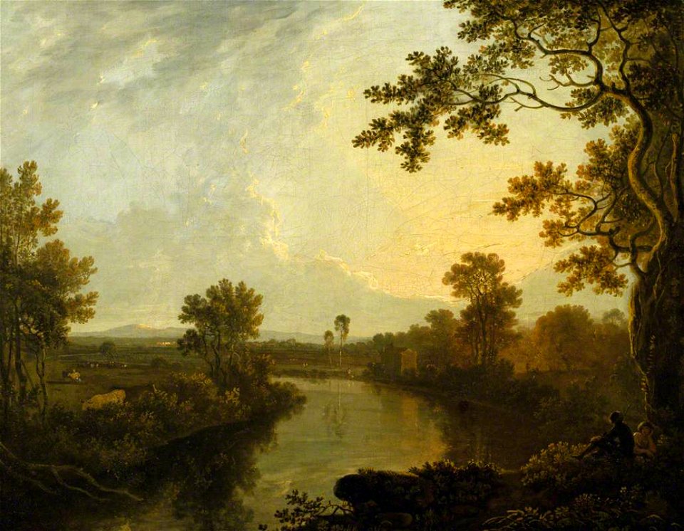 Richard Wilson (1713-1714-1782) - View on the River Dee, near Eaton, Cheshire - 486256 - National Trust